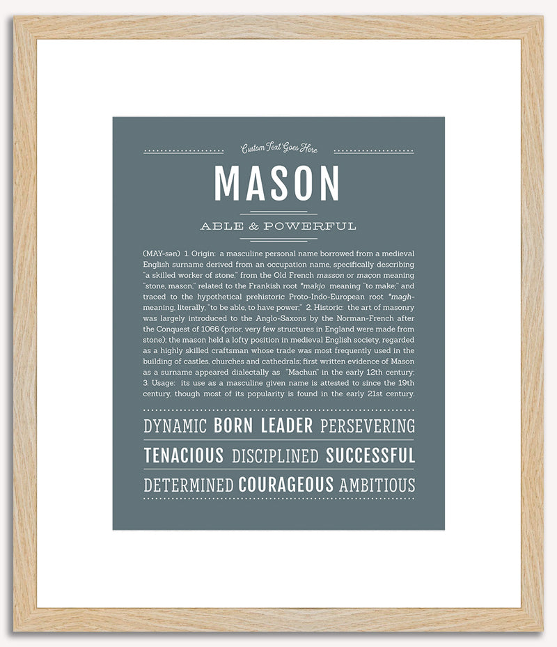 Mason | Name Art Print