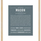 Mason | Name Art Print