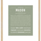Mason | Name Art Print