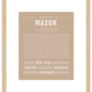 Mason | Name Art Print