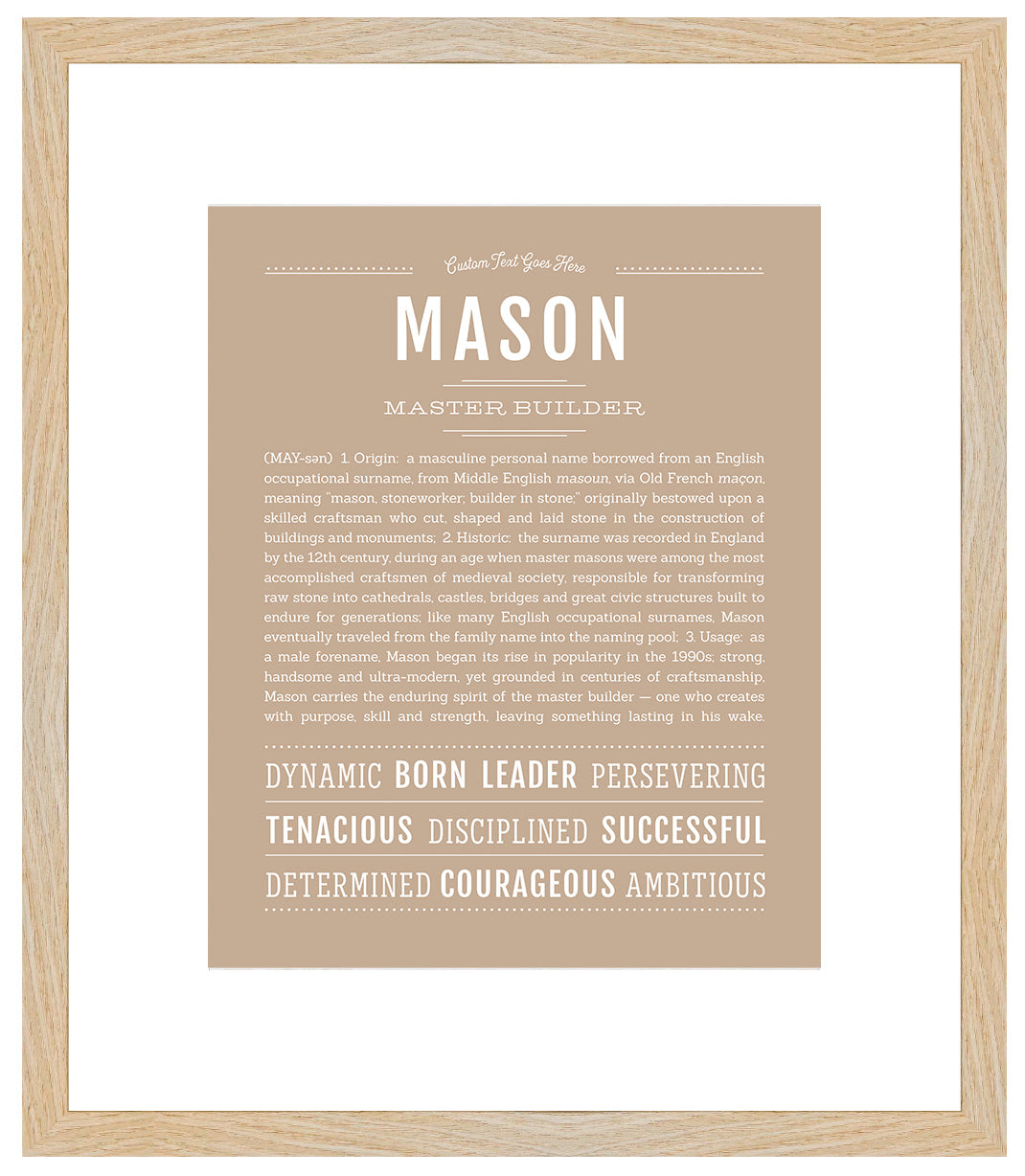 Mason | Name Art Print