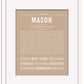Frame Options | Tan | Black Frame, Matted