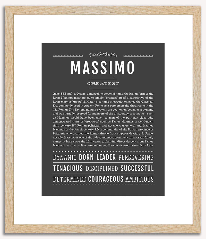 Massimo | Name Art Print