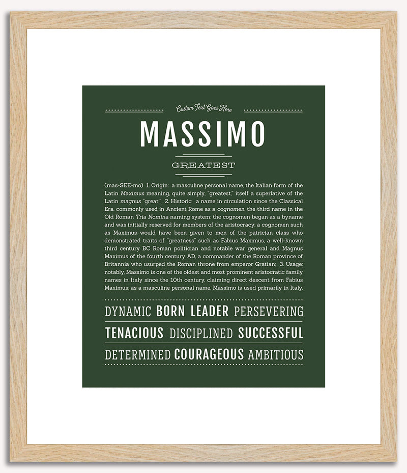 Massimo | Name Art Print