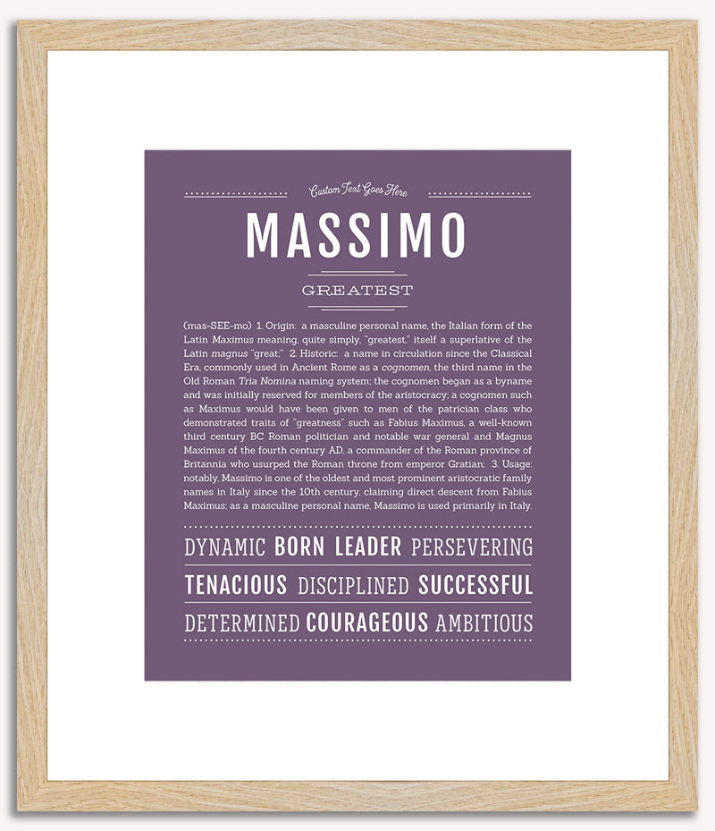 Massimo | Name Art Print