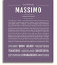 Massimo Personalized Name Meaning Art Prints – Name Stories