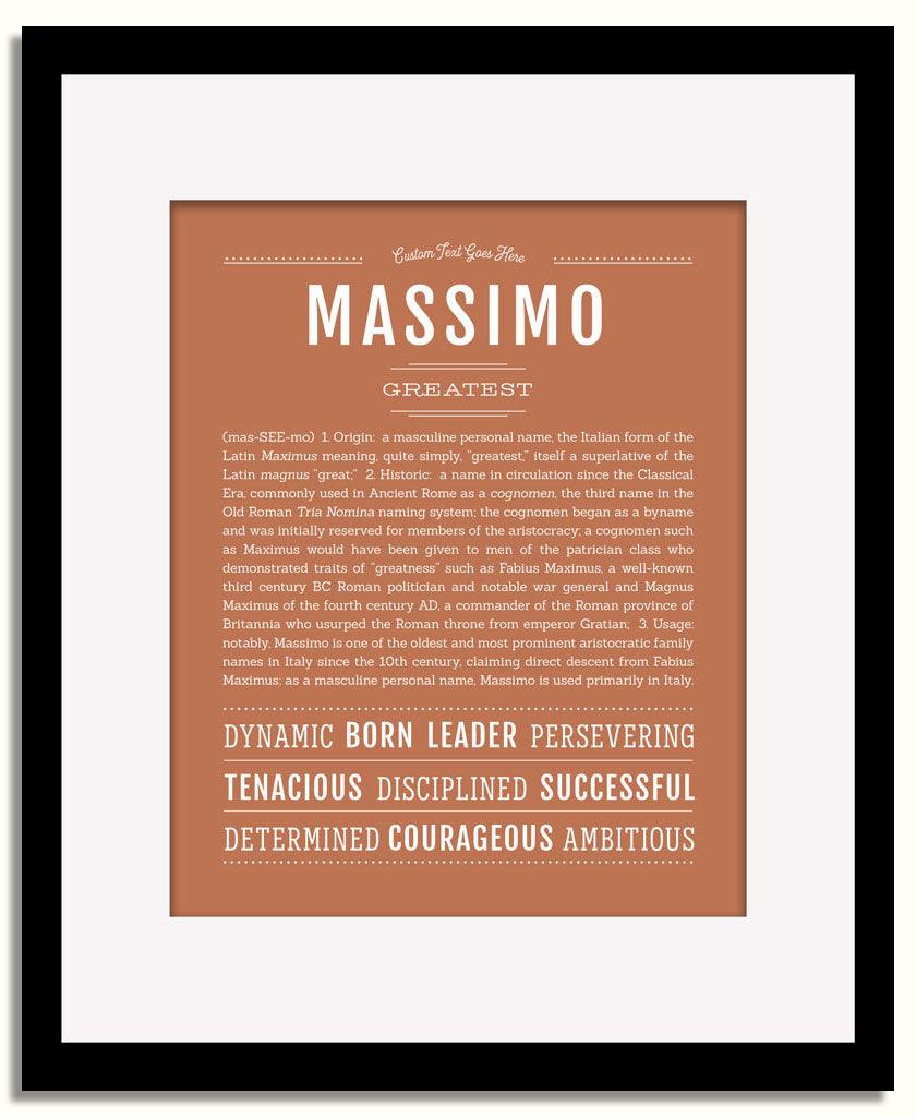 Frame Options | Terra Cotta | Black Frame, Matted