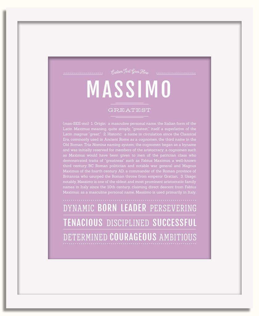 Frame Options | Lilac | White Frame, Matted