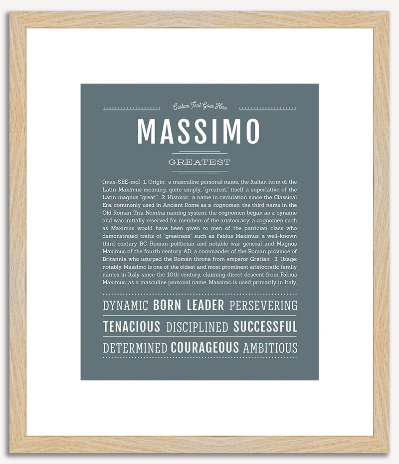 Massimo | Name Art Print