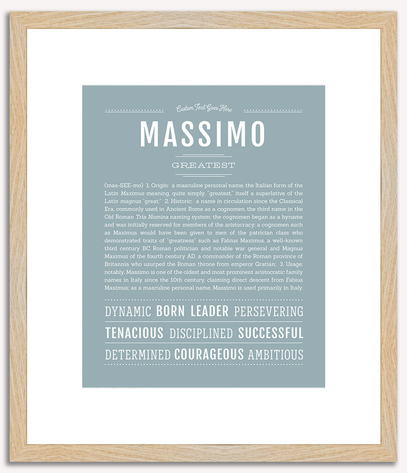 Massimo | Name Art Print