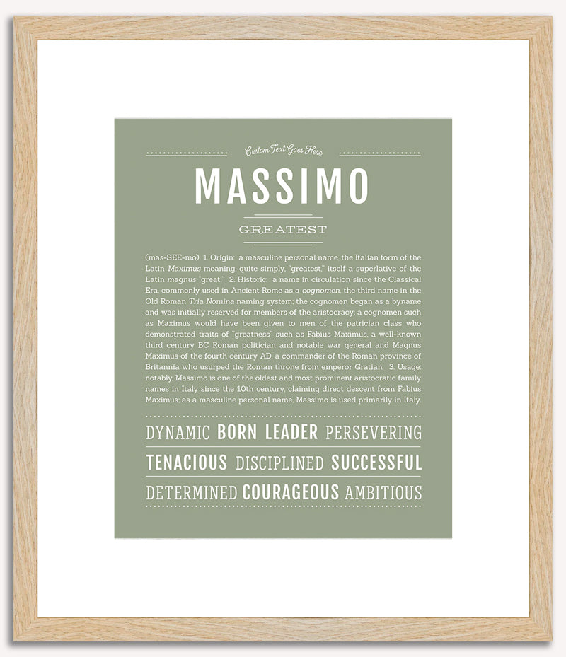 Massimo | Name Art Print