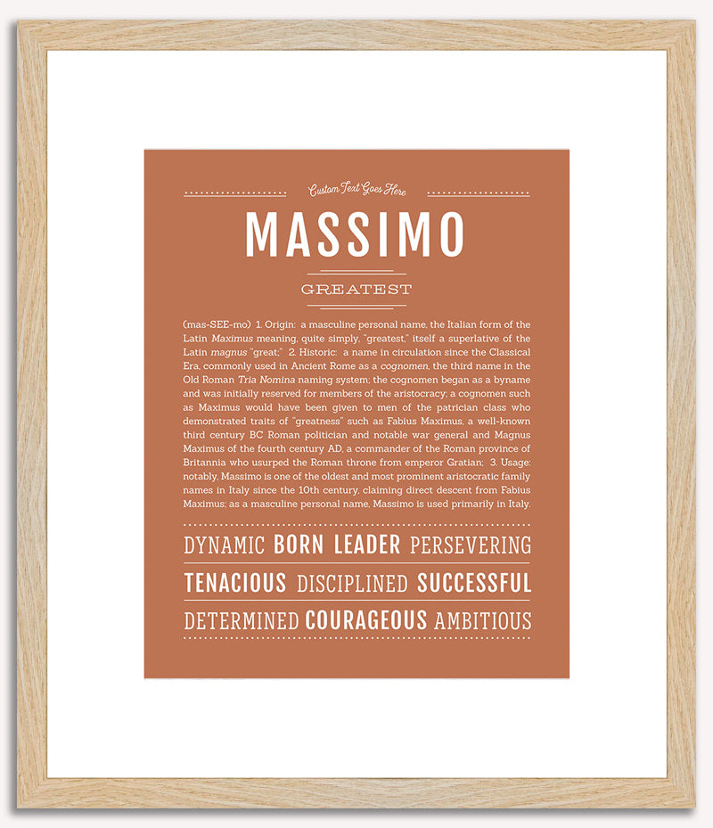 Massimo | Name Art Print