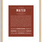 Mateo | Name Art Print