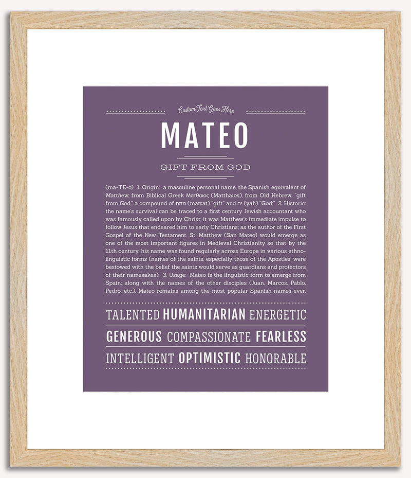 Mateo | Name Art Print