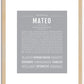 Mateo | Name Art Print