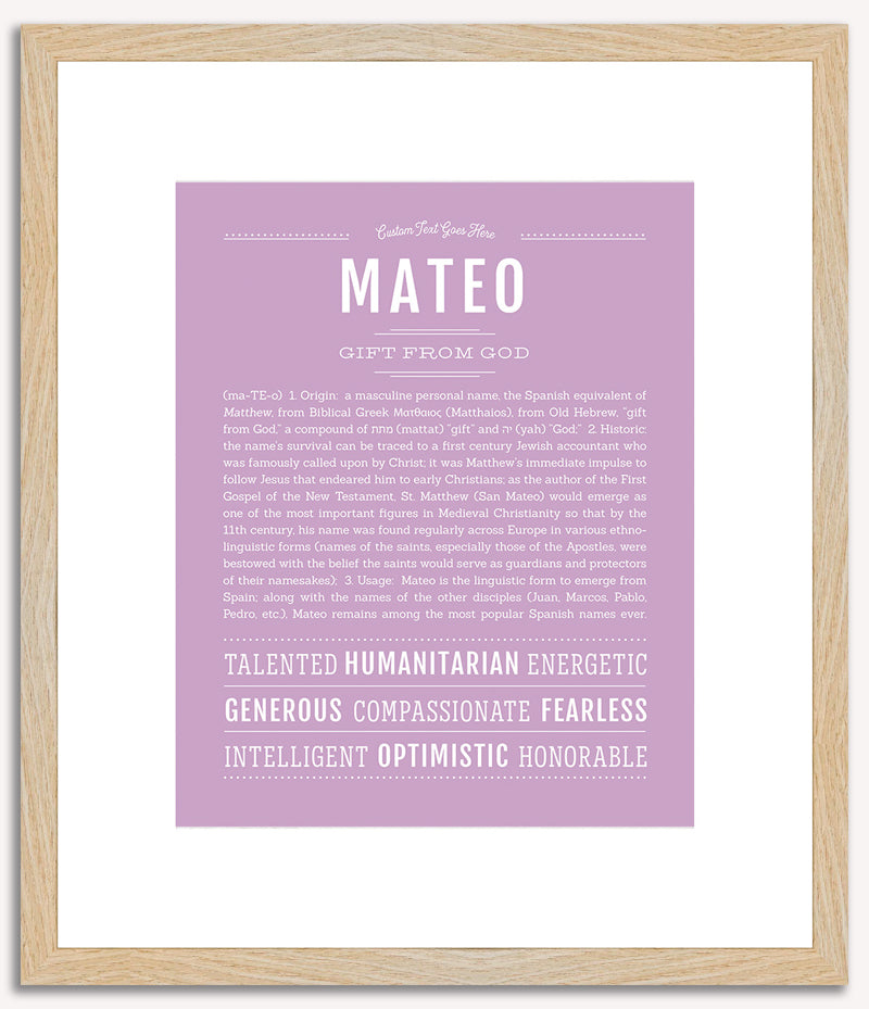 Mateo | Name Art Print