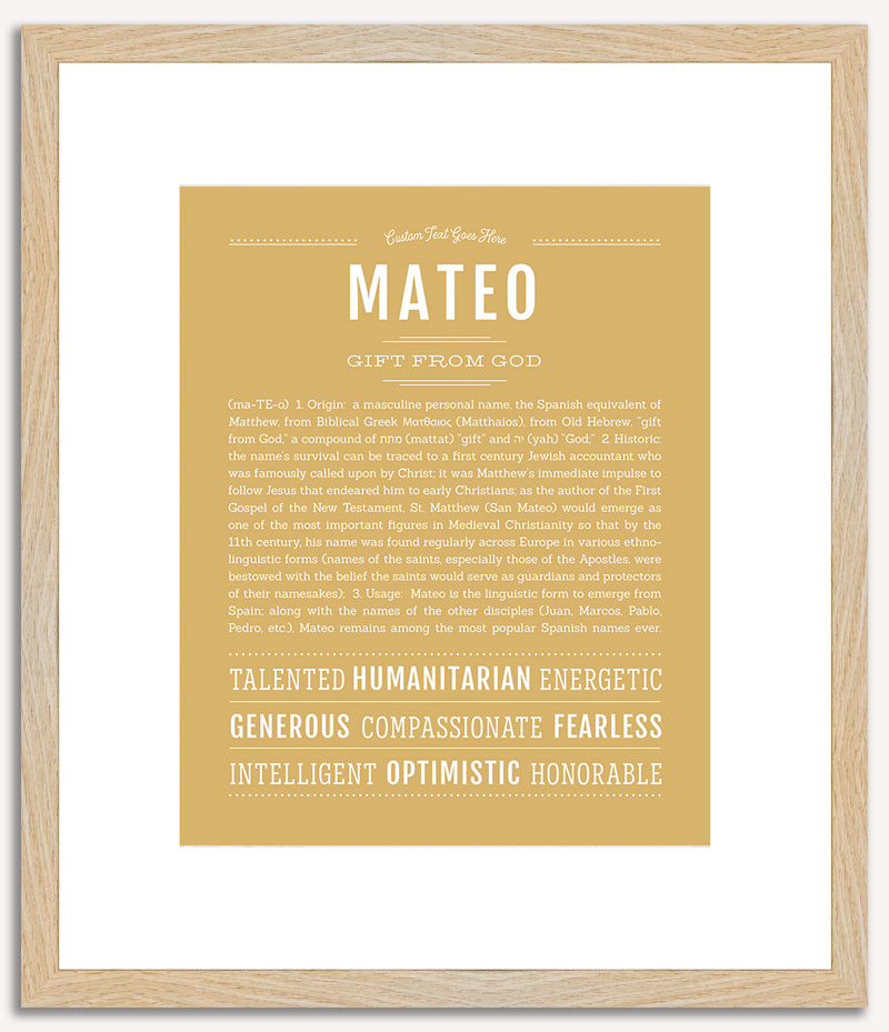 Mateo | Name Art Print