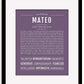 Frame Options | Deep Purple | Black Frame, Matted