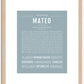 Mateo | Name Art Print