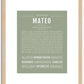 Mateo | Name Art Print