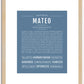 Mateo | Name Art Print