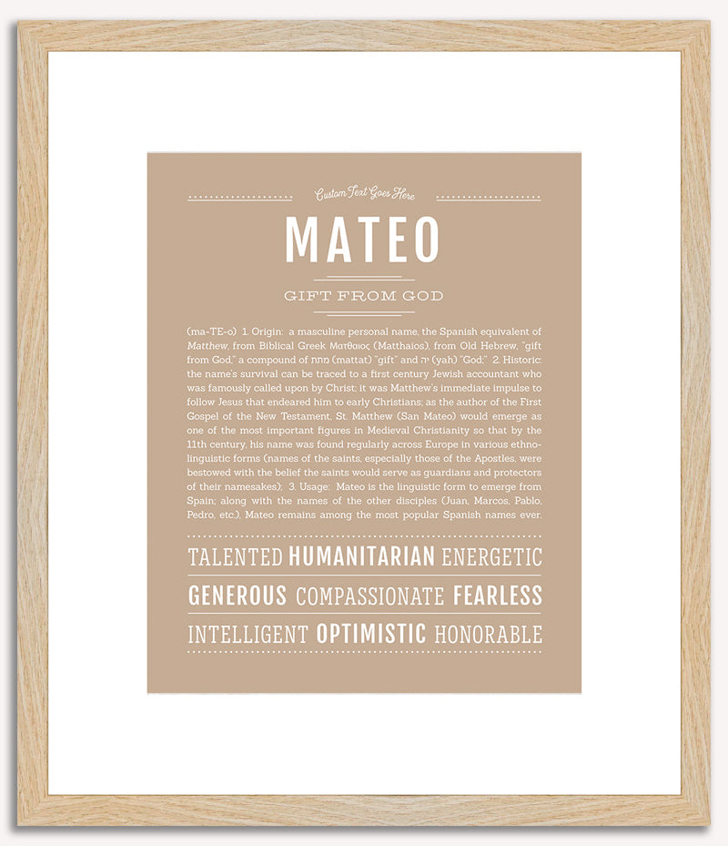 Mateo | Name Art Print