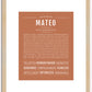 Mateo | Name Art Print