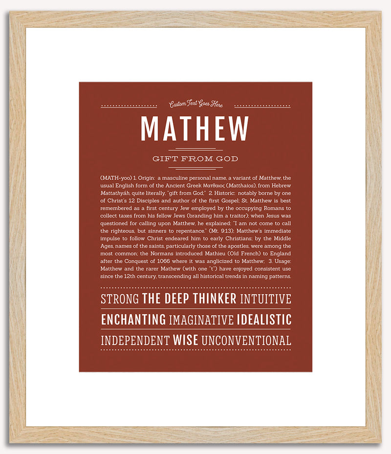 Mathew | Name Art Print