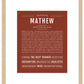 Frame Options | Bordeaux | Maple Frame, Matted