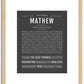 Mathew | Name Art Print