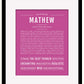 Frame Options | Dark Pink | Black Frame, Matted