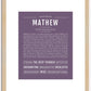 Mathew | Name Art Print