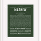 Frame Options | Deep Forest | White Frame, Matted