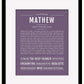 Frame Options | Deep Purple | Black Frame, Matted