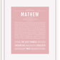 Frame Options | Dusty Rose | White Frame, Matted