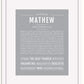 Frame Options | Light Gray | White Frame, Matted