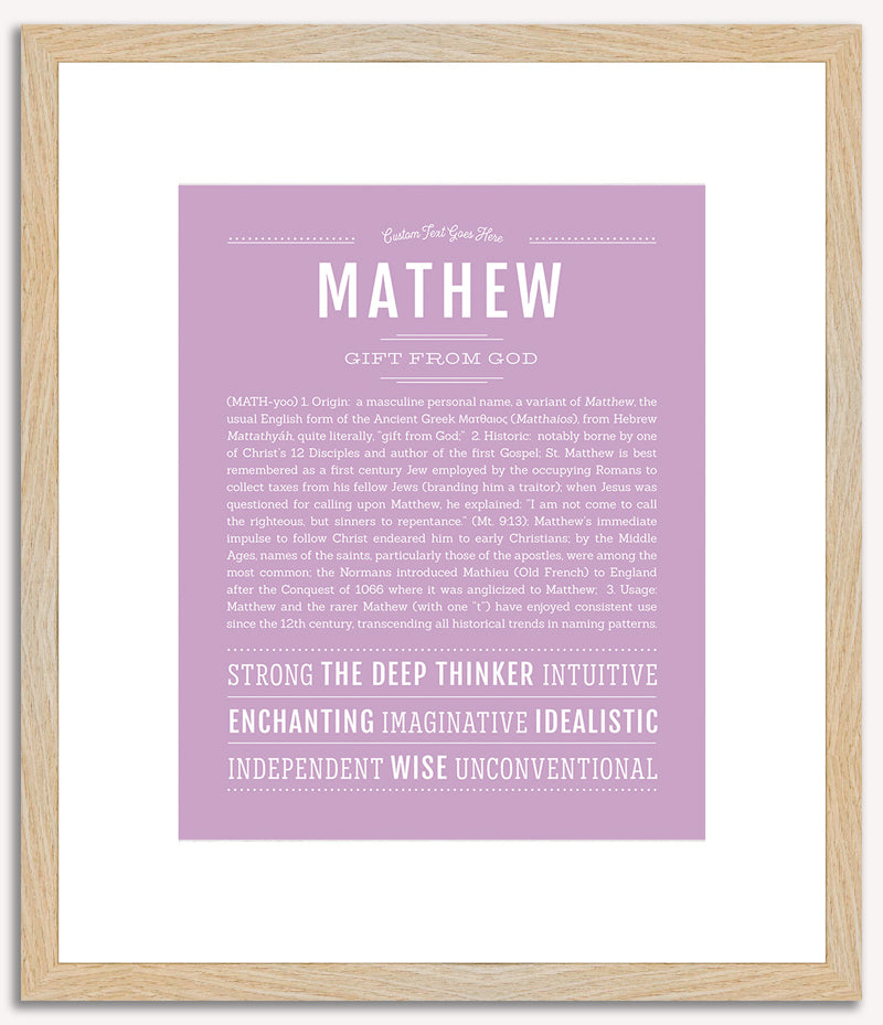 Mathew | Name Art Print