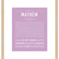 Frame Options | Lilac | Maple Frame, Matted