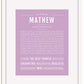 Frame Options | Lilac | White Frame, Matted