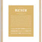 Mathew | Name Art Print