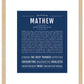 Frame Options | Midnight Blue | Maple Frame, Matted