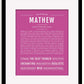 Frame Options | Dark Pink | Black Frame, Matted