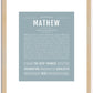 Mathew | Name Art Print