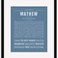 Frame Options | Steele Blue | Black Frame, Matted
