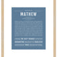 Frame Options | Steele Blue | Maple Frame, Matted