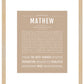 Frame Options | Tan | Maple Frame, Matted