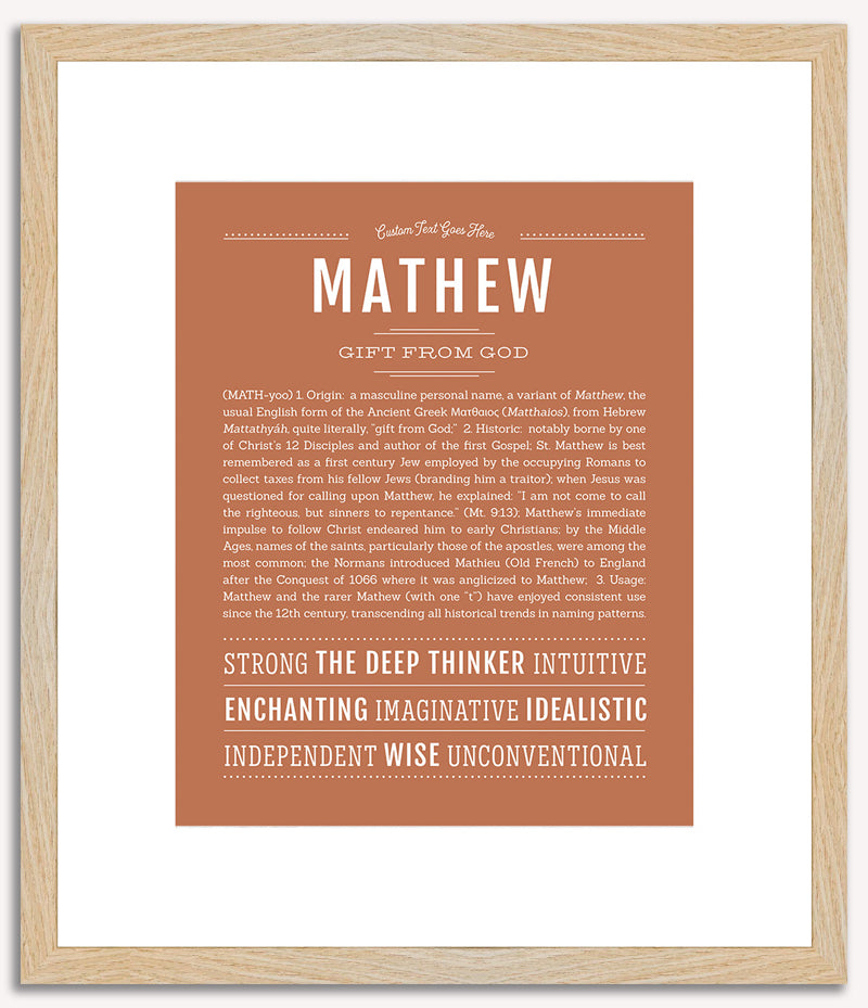 Mathew | Name Art Print