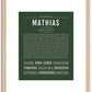 Mathias | Name Art Print