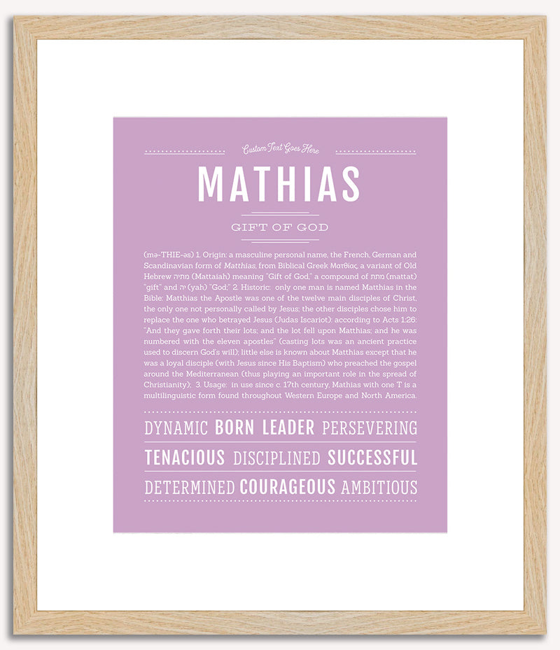 Mathias | Name Art Print