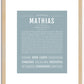 Mathias | Name Art Print